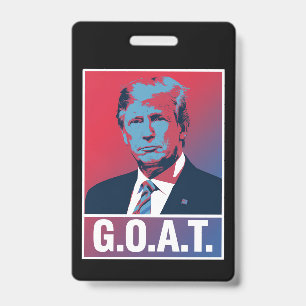 Badge Trump GOAT Élection 2024 Républicain Vintage