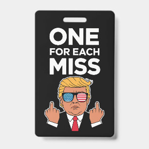 Badge Trump un pour chaque erreur