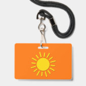 Badge Tu es mon soleil (Arrière avec lanière)