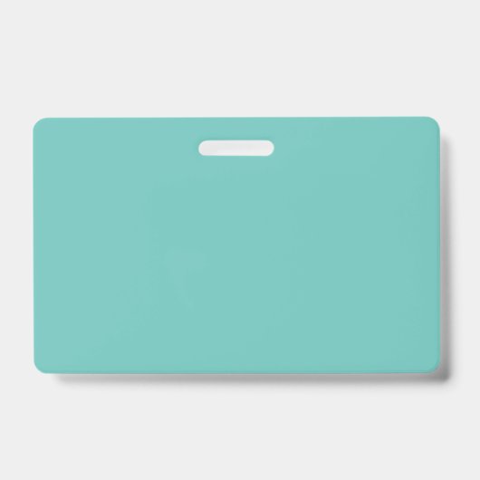 Badge Turquoise Clair #6BC388, À Moitié Cuit (Avant)