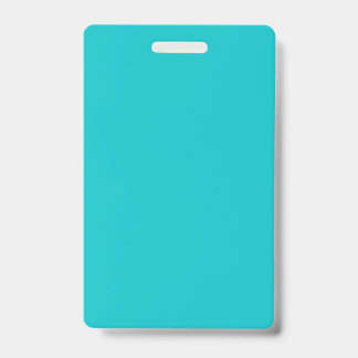 Badge Turquoise uni brillant couleur unie