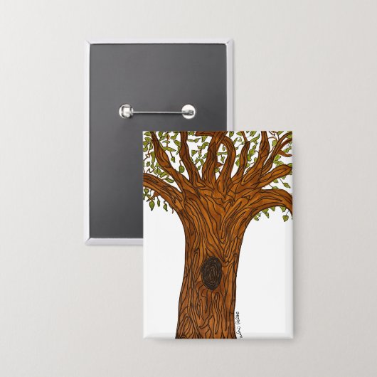 Badge Twisted Tree Button (Recto/Verso)