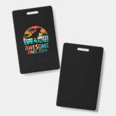 Badge Tye Dye Anniversaire 2014s Être Génial (Avant & arrière)