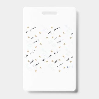 Badge Typographie Minimaliste et Motifs Abstraits Profes