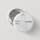 Badge uit de bruid ronde button 3,2 cm (Voorkant /achterkant)