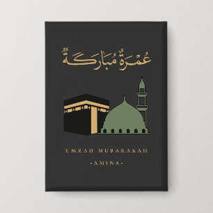 Badge Umrah Mubarakah personnalisée