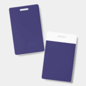 Badge un arrière - plan bleu avec une horloge (Avant & arrière)