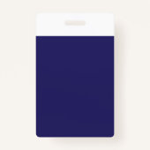 Badge un arrière - plan bleu avec une horloge (Dos)