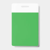 Badge un arrière - plan vert avec une bordure blanche (Arrière)