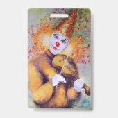 Badge Un clown doux jouant du violon (Arrière)