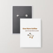 Badge Un design de canard pour One More Coffee (Recto/Verso)