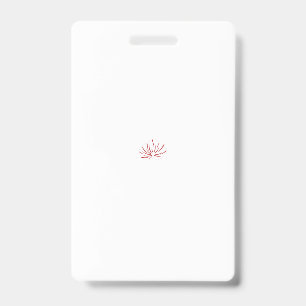 Badge Un design floral rouge et noir vibrant figurant en