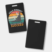 Badge Un état d'esprit Agile Vous Avez Besoin D'Autres P (Front & Back)