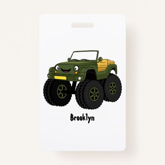 Badge Un Green Monster truck (Devant)