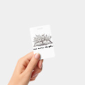 Badge Un Livre De Chapitre De Plus Avec Fleurs (À main)