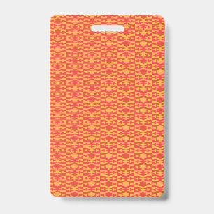 Badge Un motif de fond avec une orange et une pêche
