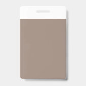 Badge un mur marron avec une horloge dessus (Arrière)