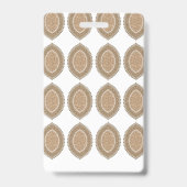 Badge Un tapis rectangulaire avec un motif géométrique c (Back)