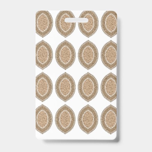 Badge Un tapis rectangulaire avec un motif géométrique c (Front)