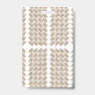 Badge Un triangle équilatéral blanc centré sur un fond u