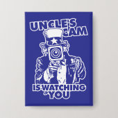 Badge Uncle's Cam is Watching You (Recto)