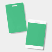 Badge Une feuille verte vif avec des veines proéminentes (Avant & arrière)