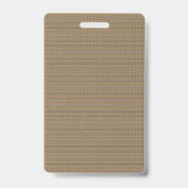 Badge Une image rapprochée montrant un tissu avec un an (Arrière)