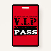 Badge Unique Sweet 16 Anniversaire VIP All Access Pass (Devant)