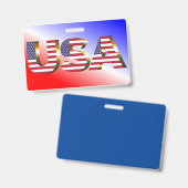 BADGE USA (Avant & arrière)