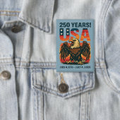 Badge USA 250 Years - Patriotic Bald Eagle 4 juillet 202 (Insitu)