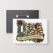 Badge USA America's 250th Anniversary (Recto/Verso)