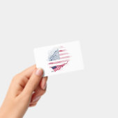 Badge USA flag (Manuel / portable)