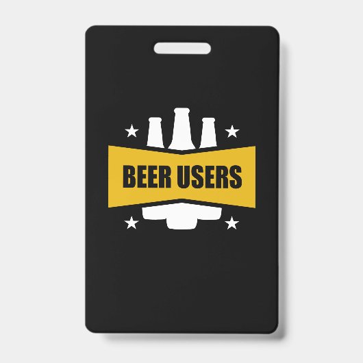 Badge Utilisateurs Fiers De La Bière (Avant)