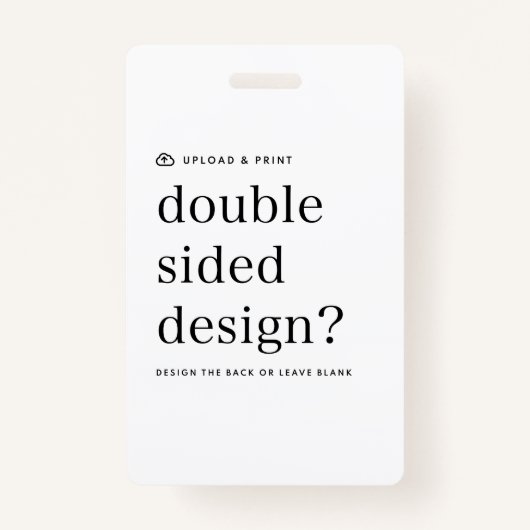 Badge Uw Ontwerp Upload (Achterkant)