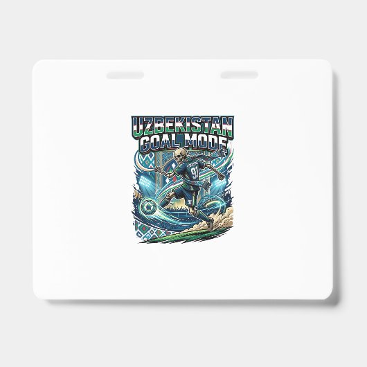 Badge Uzbekistan Mode de but squelette attaquant Nations (Avant)