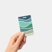 Badge Vagues océaniques colorées (Manuel / portable)