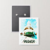 Badge Valencia Espagne Palau de les Arts Reina Sofía (Recto/Verso)
