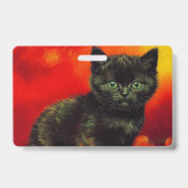Badge Van Gogh Black Kitten (Arrière)