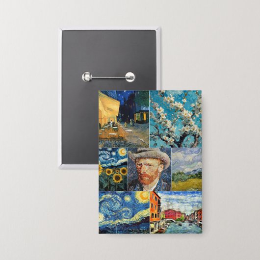 Badge Van Gogh Fine Art Collage (Recto/Verso)