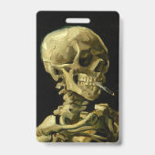 Badge Van Gogh Fumer du squelette (Arrière)