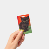 Badge Van Gogh Style Chat noir (Manuel / portable)