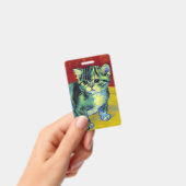 Badge Van Gogh Tabby Cat (Manuel / portable)