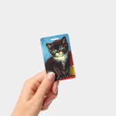 Badge Van Gogh Tuxedo Cat (Manuel / portable)