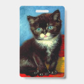 Badge Van Gogh Tuxedo Cat (Arrière)