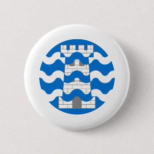Badge van het Kanton Bard's Keep Populace Ronde Button 5,7 Cm