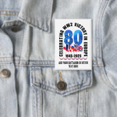 Badge VE DAY 80e anniversaire Victoire en Europe 2ÈME GU (Insitu)