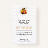 Badge Vendeur de miel - apiculteur (Dos)