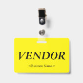 Badge "Vendeur" Nostalgique (Avant avec clip)