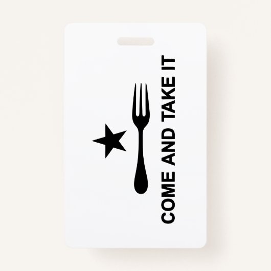 Badge Venez le prendre (Devant)