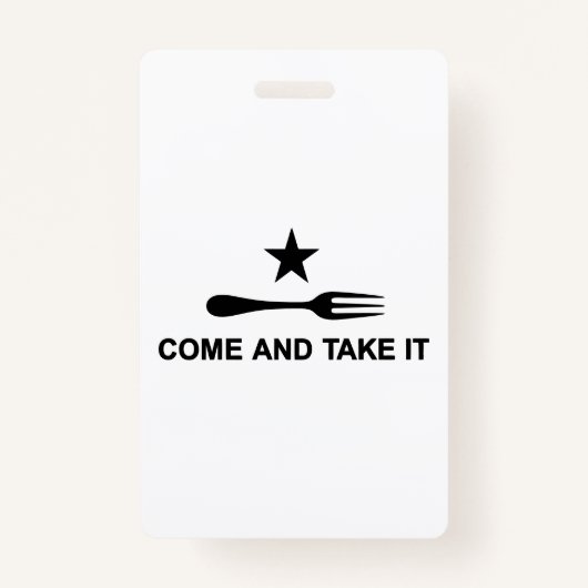 Badge Venez le prendre (Dos)
